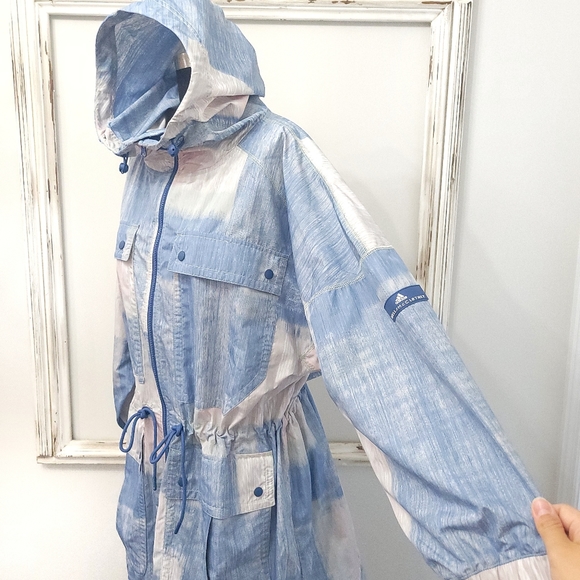 NWOT Adidas by Stella McCartney Pastel Brushstroke Athleisure Streetwear Parka - Picture 8 of 16
